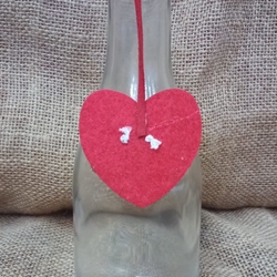 Botella De Cristal Con Corazón - Imagen 1