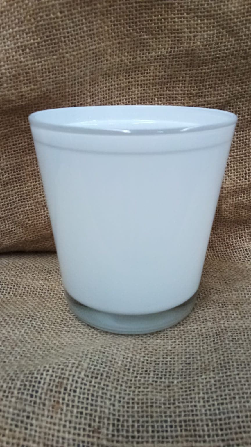 Vaso De Cristal Orquídea Blanco - Imagen 1